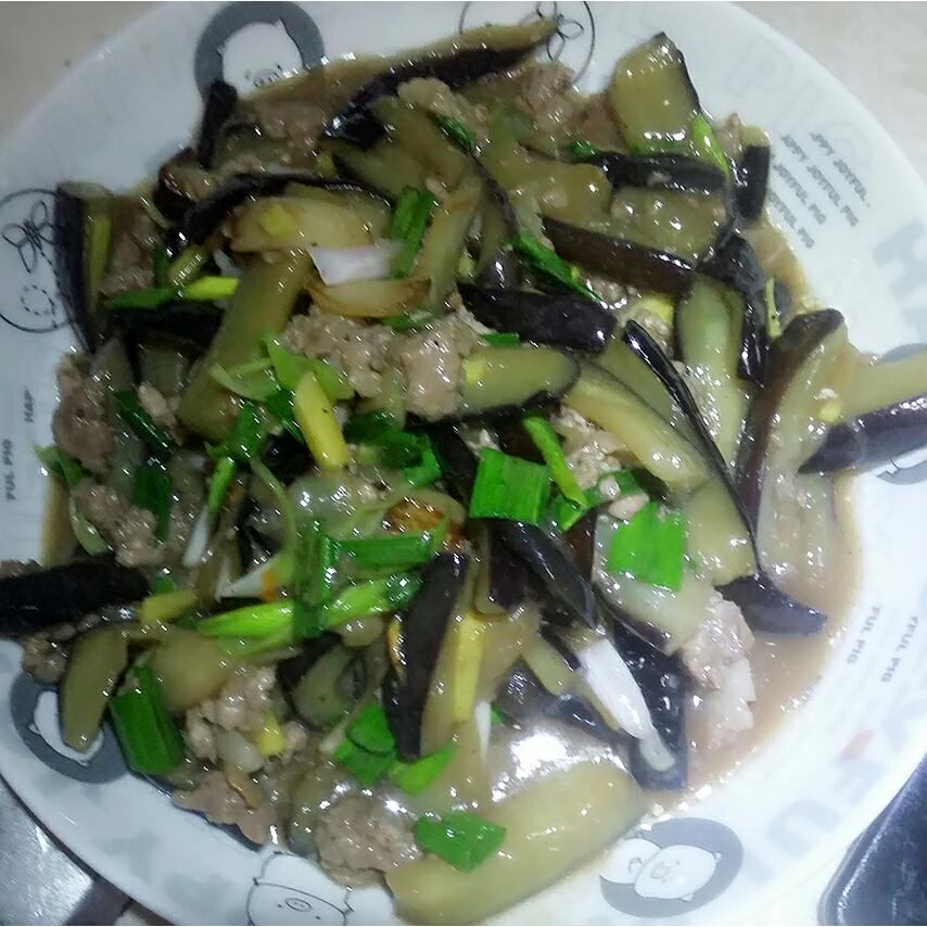 红烧肉沫茄子