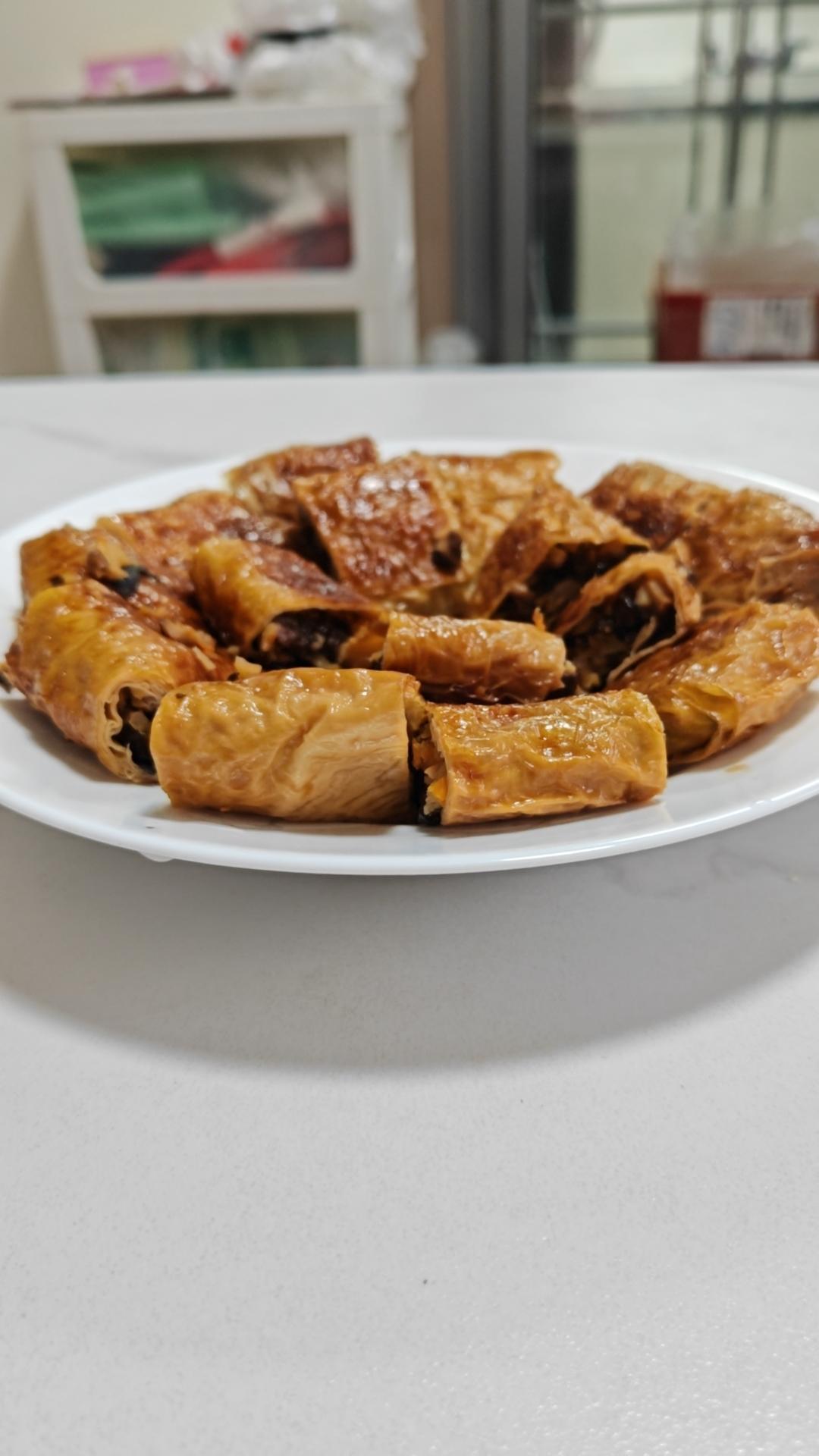 豆腐皮卷（素烧鹅）