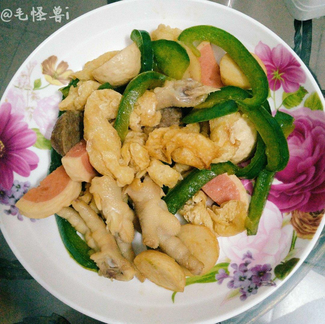青椒炒肉丸
