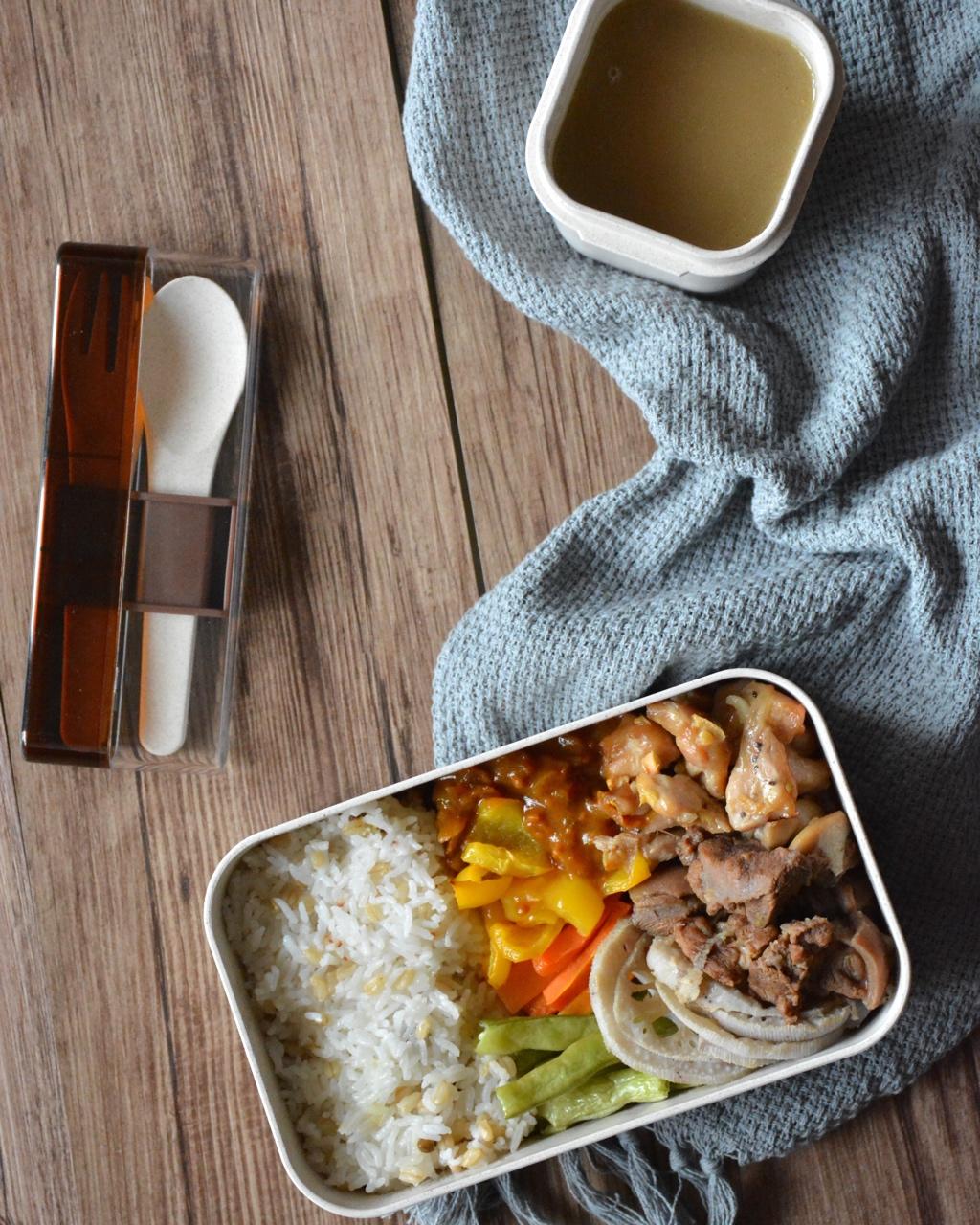 太满足 | 烤鸡时蔬咖喱饭