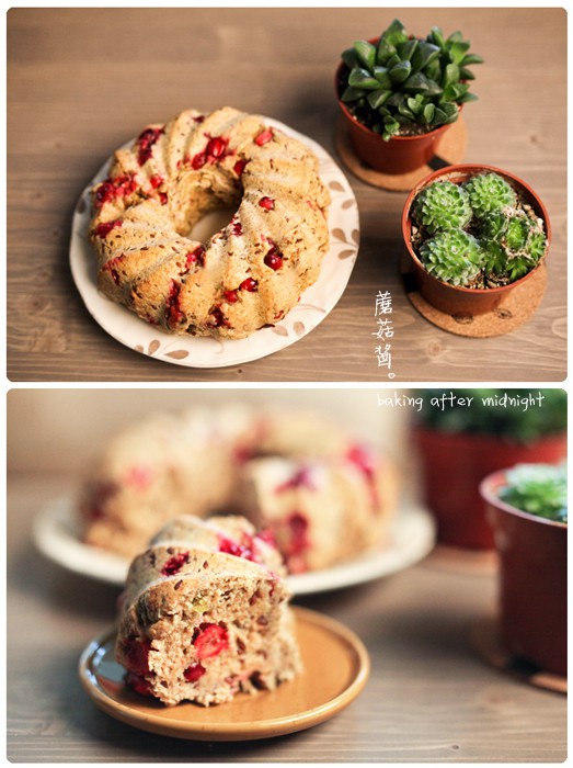 全麦香橙蔓越莓天使蛋糕