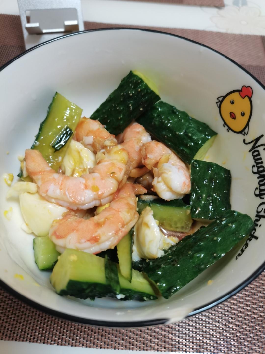 减脂一定要吃的凉拌虾仁黄瓜🦐