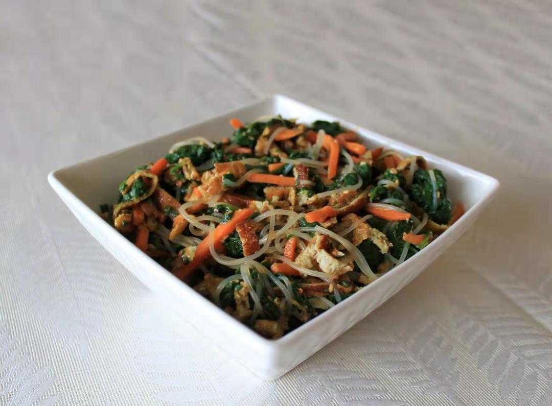 凉拌菠菜
