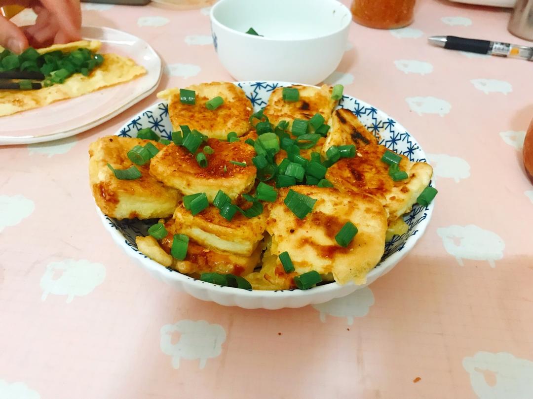 烧烤炸串口味香煎豆腐