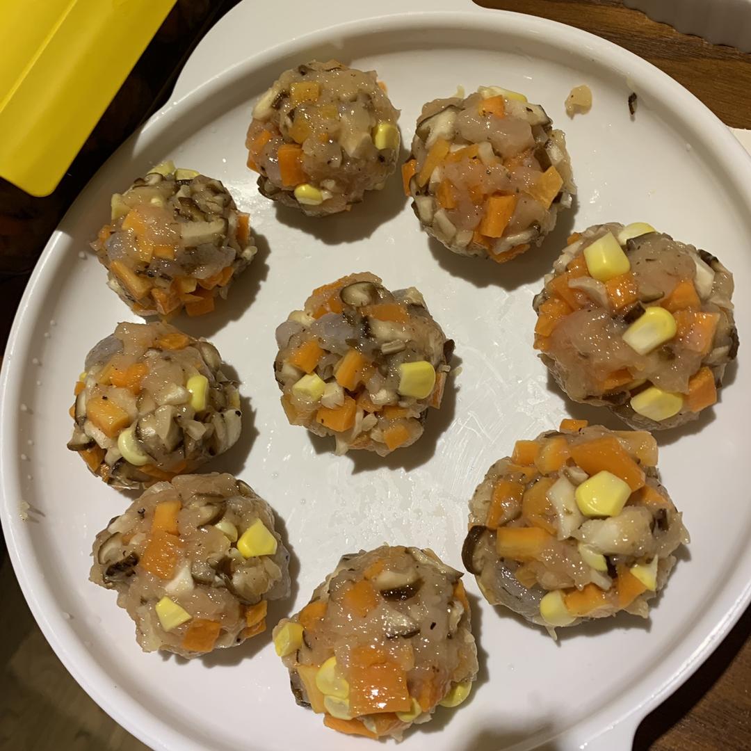 香菇胡萝卜鸡胸肉丸