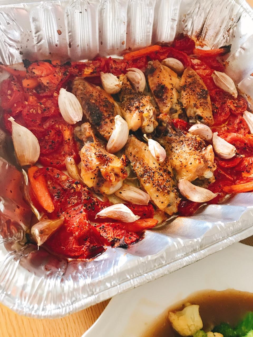 番茄大蒜香草烤鸡腿（庄祖宜）