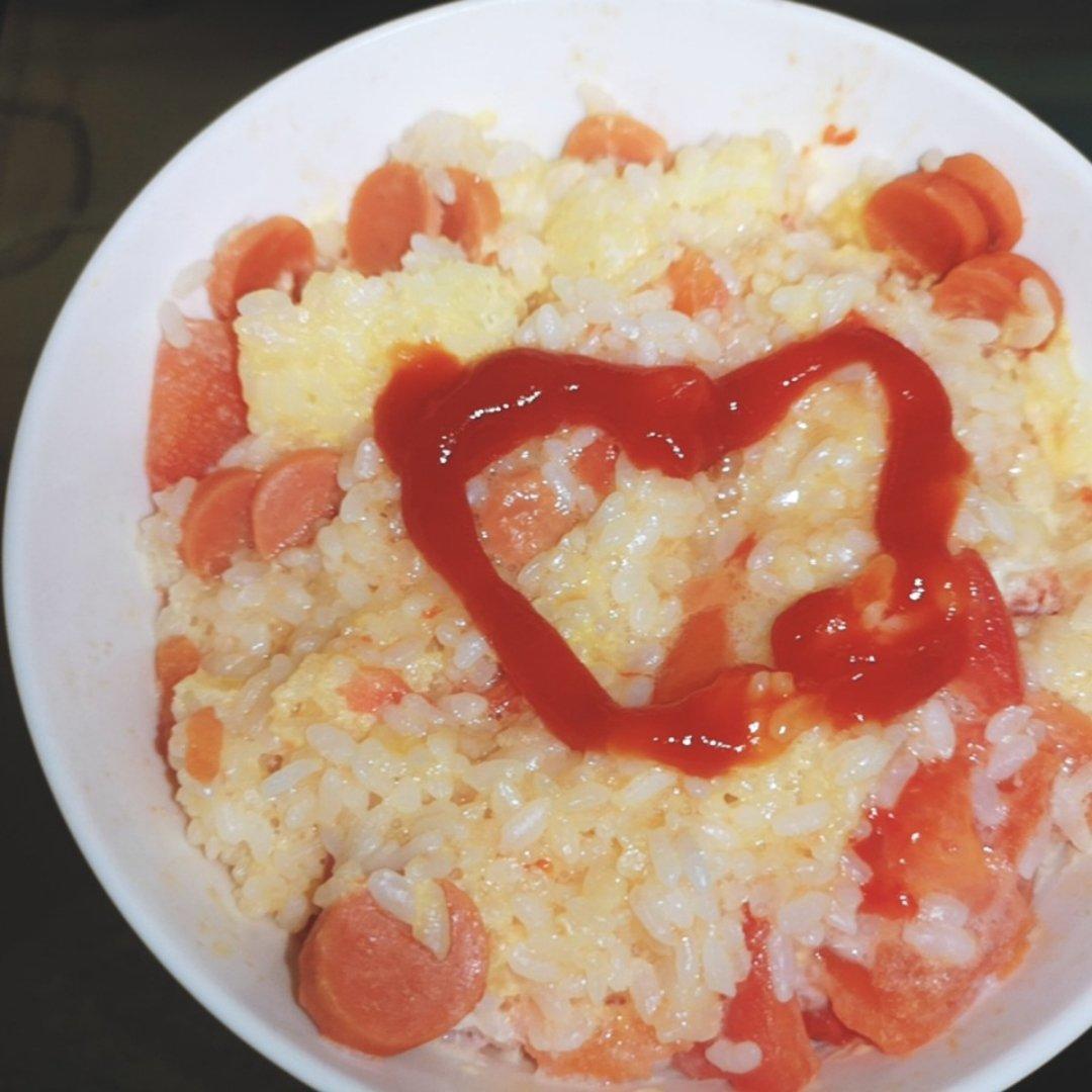 微波炉蛋炒饭
