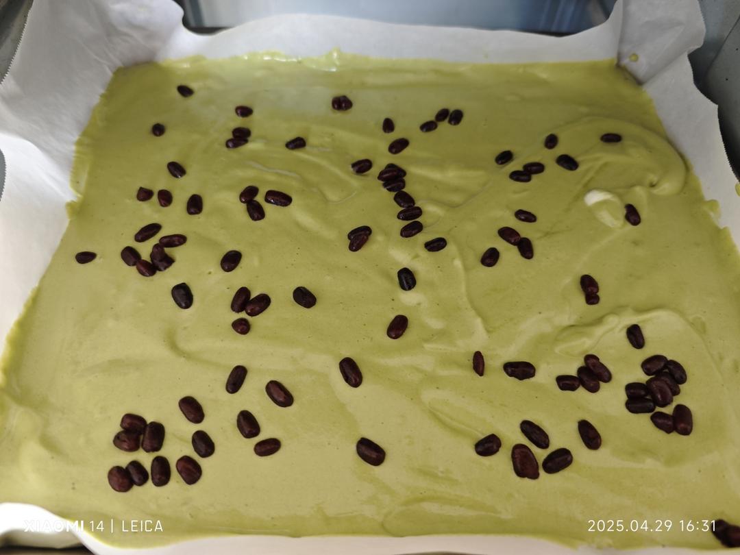 抹茶蜜豆蛋糕卷