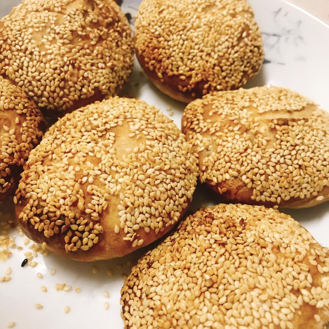 烤箱版麻酱烧饼