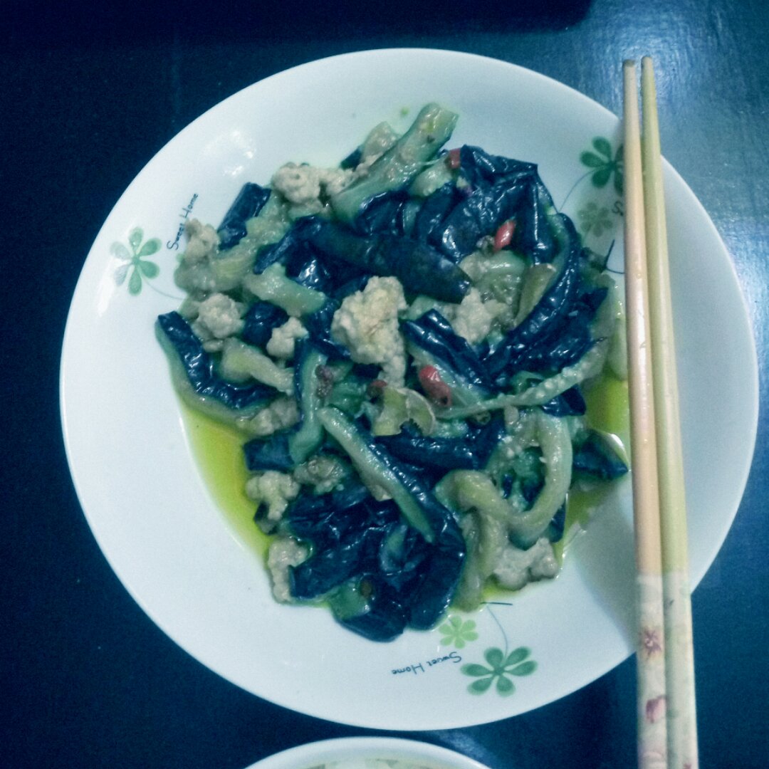 红烧肉沫茄子