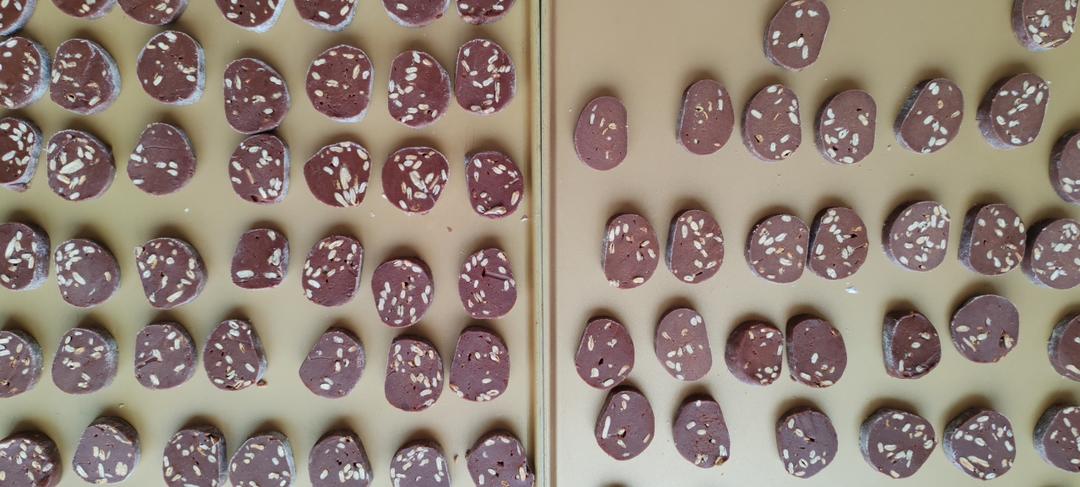 0失败的饼干做法，搅一搅就能成功的可可杏仁饼干！