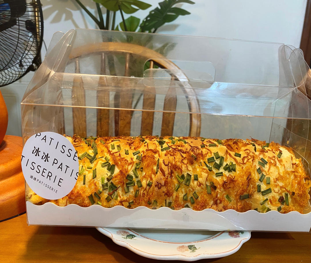 香葱肉松肥蛋糕卷～