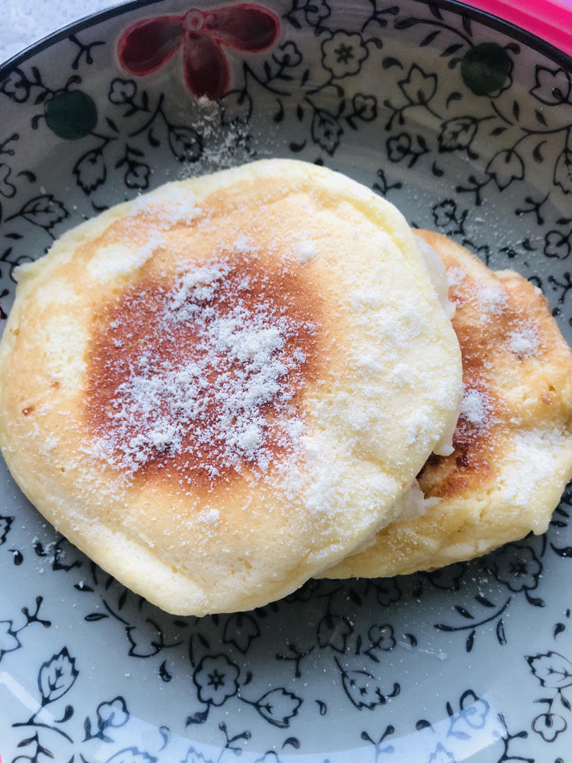 我爱皓田_10hy做的平底锅版舒芙蕾松饼