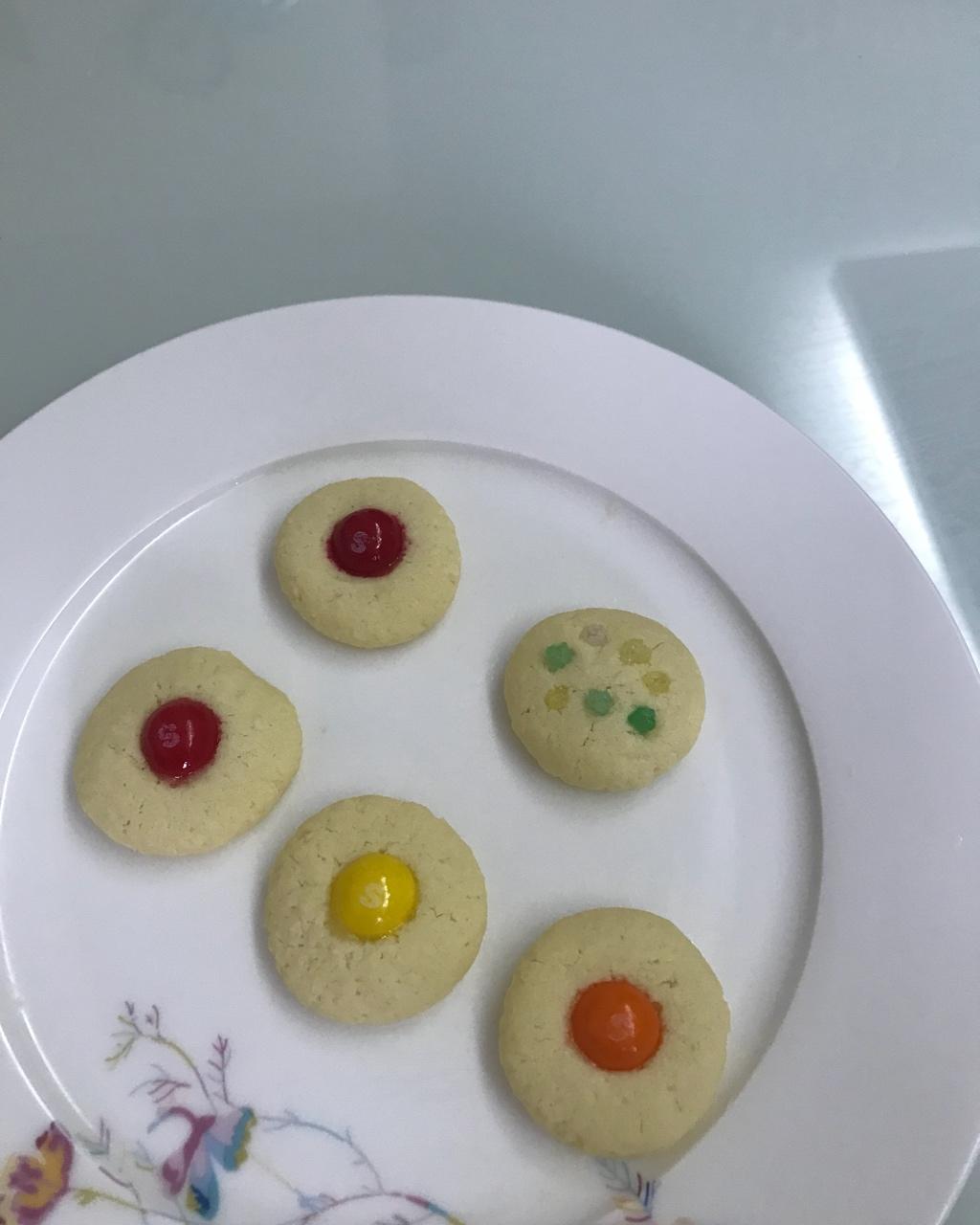 椰子味迷你MM豆曲奇小饼