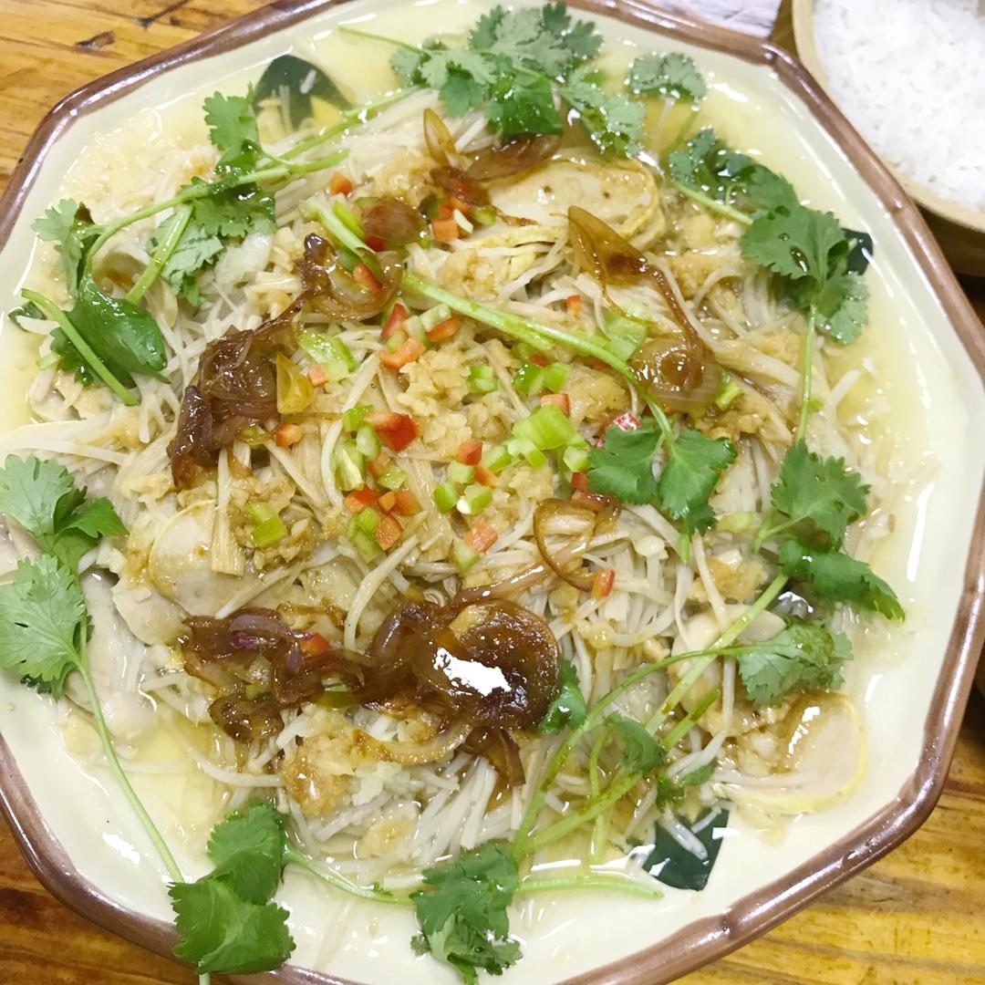 蒜蓉蒸金针菇