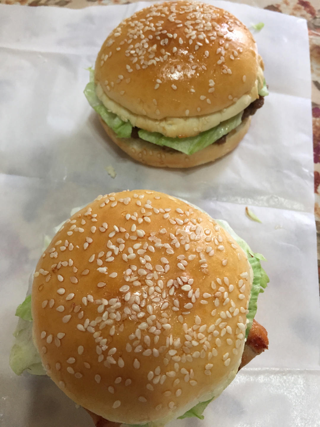 肯德基早餐汉堡轻松在家做 ---『玉米鸡肉汉堡包』