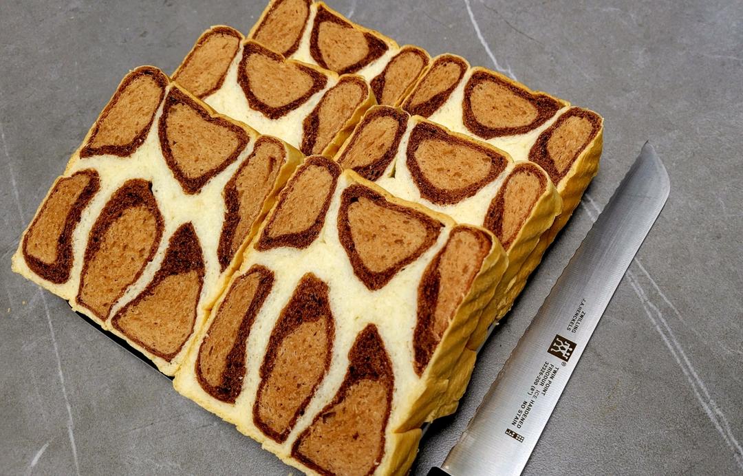 鹿纹吐司&豹纹吐司~天然酵种(波兰种)