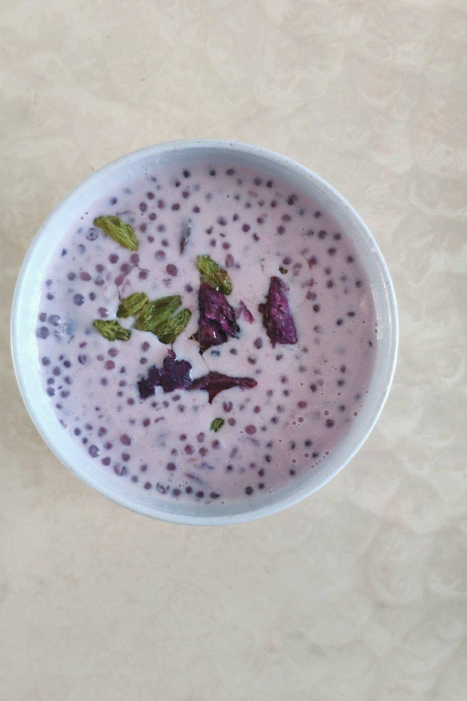 紫薯椰奶西米露