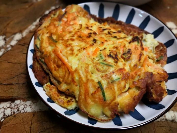 胡萝卜葱花鸡蛋饼