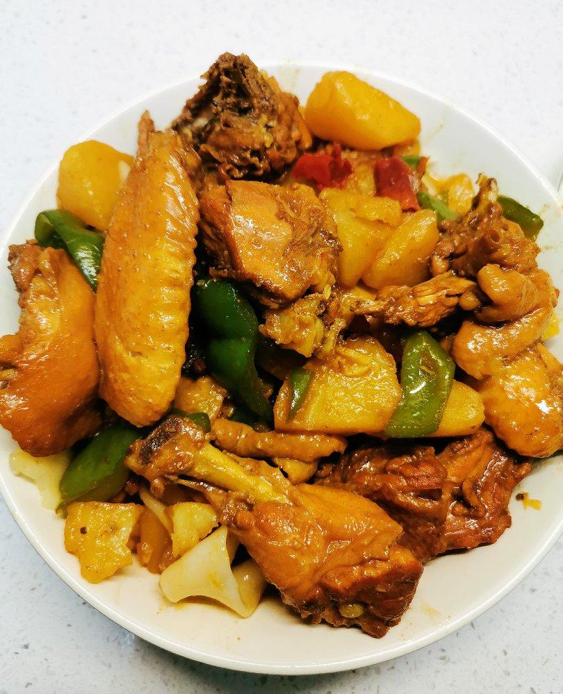 新疆特色大盘鸡（附加皮带面做法）