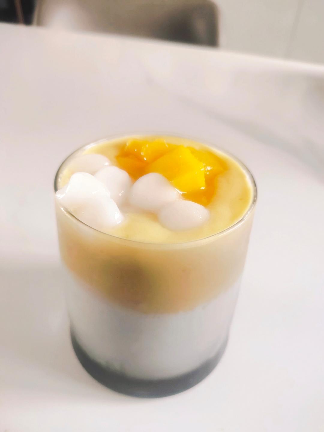 🥭双色芒果椰奶冻✅学会这个可以原地出摊啦❗