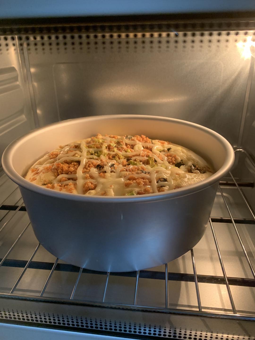 火腿香葱肉松蛋糕