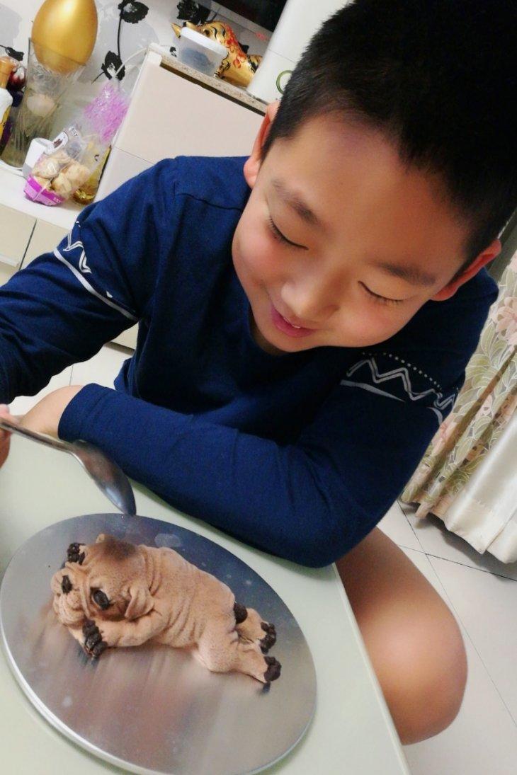 网红沙皮狗慕斯蛋糕