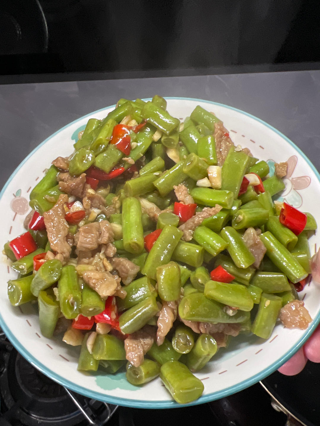 肉沫豆角下饭菜