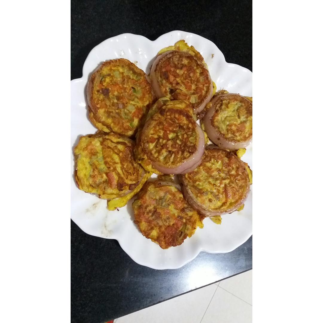 洋葱圈蛋饼