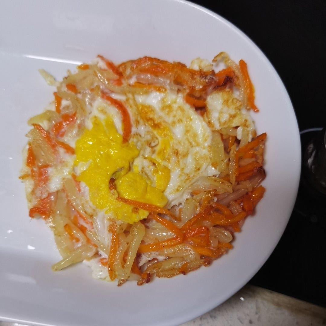 土豆丝和鸡蛋的妙搭