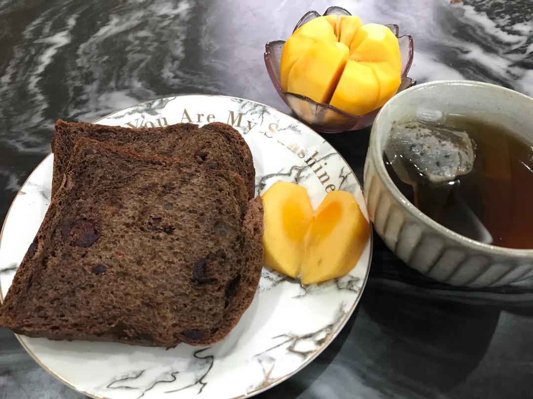 巧克力蔓越梅吐司