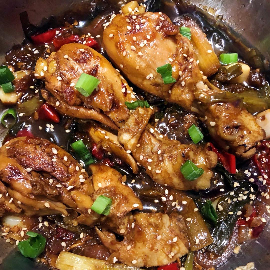 辣辣蚝油焖鸡腿