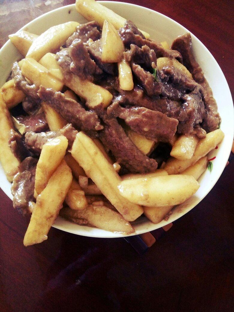 牛肉炒苹果