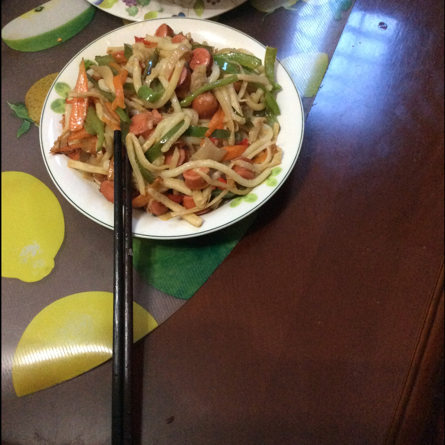 什锦炒乌冬面