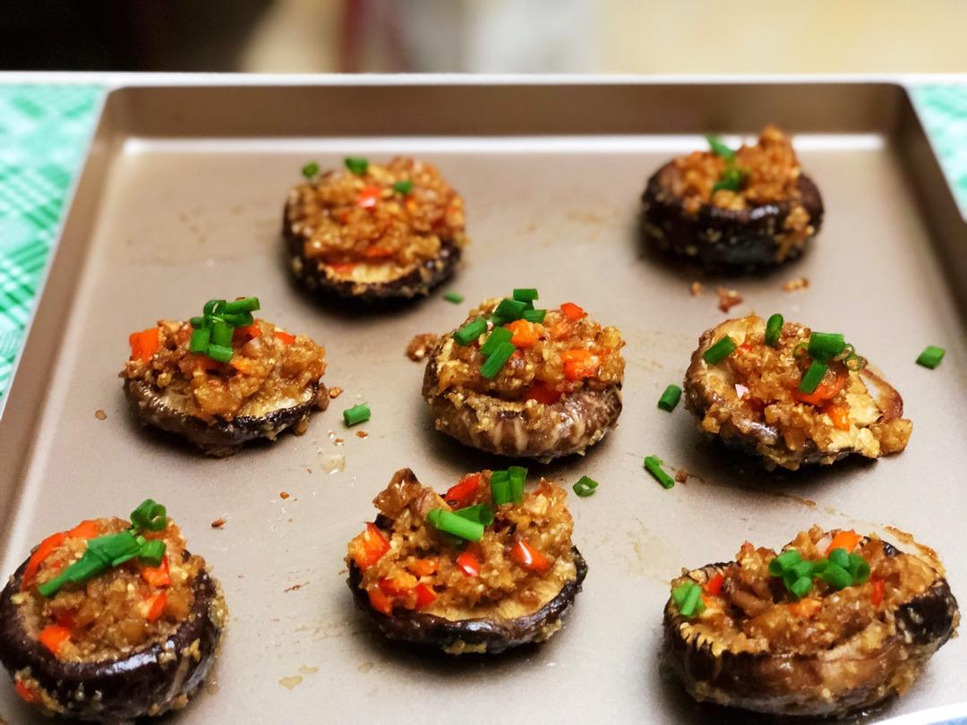 超简单超韵味的烤花菇