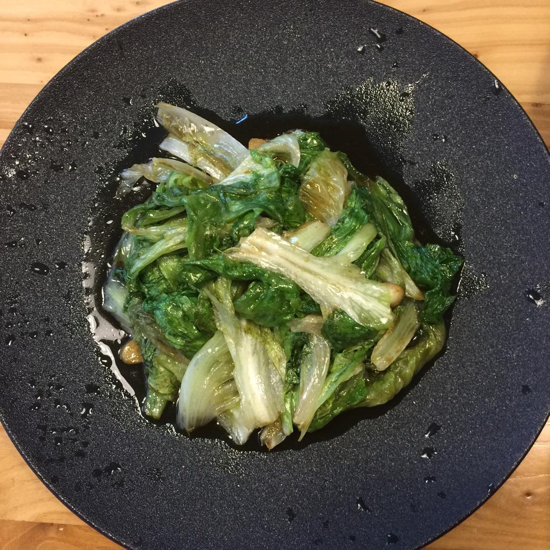 蚝油生菜（翠绿及摆盘秘诀）