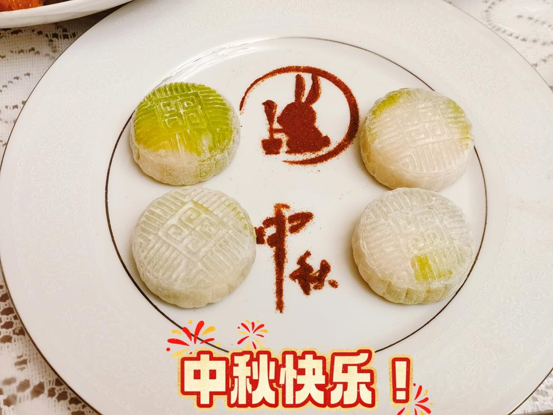 免蒸免烤㊙️简单易学丨超美青花瓷冰皮月饼