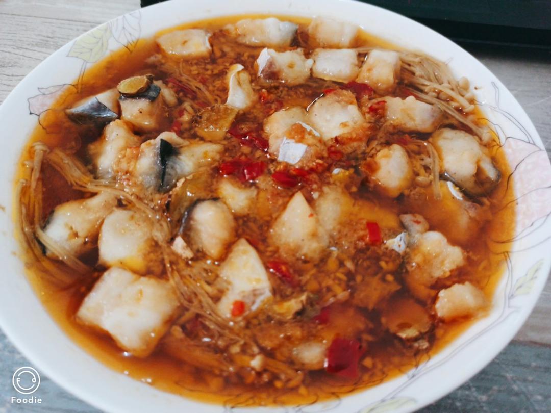 🔥好吃不胖❗️蒜蓉金针菇蒸巴沙鱼❗️