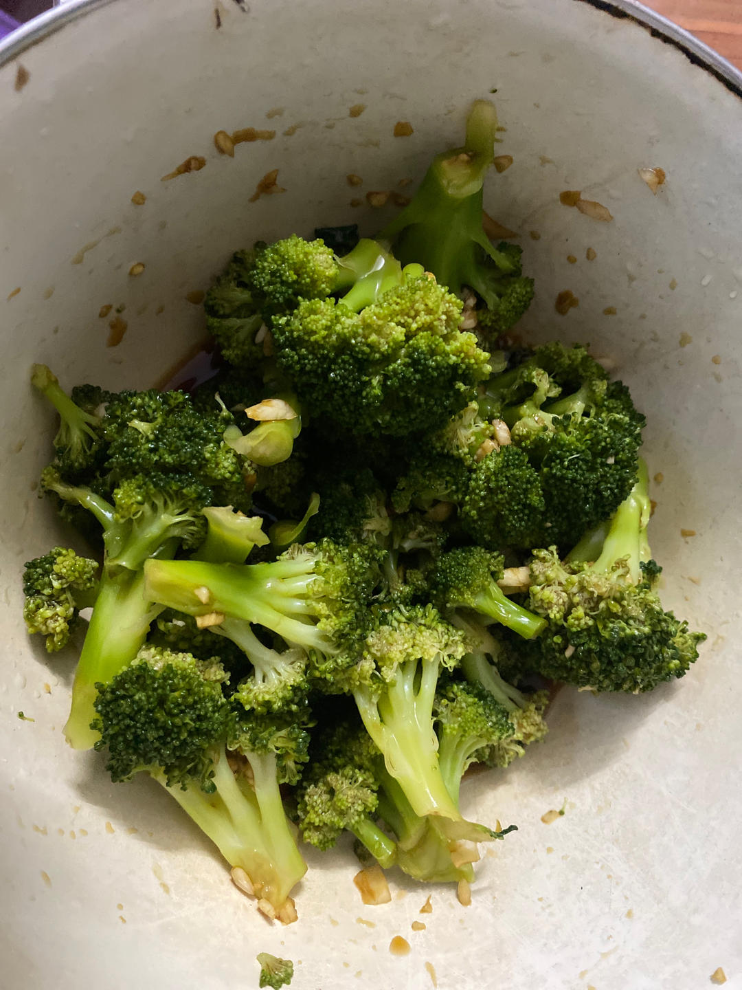 减脂餐 凉拌蒜蓉西兰花