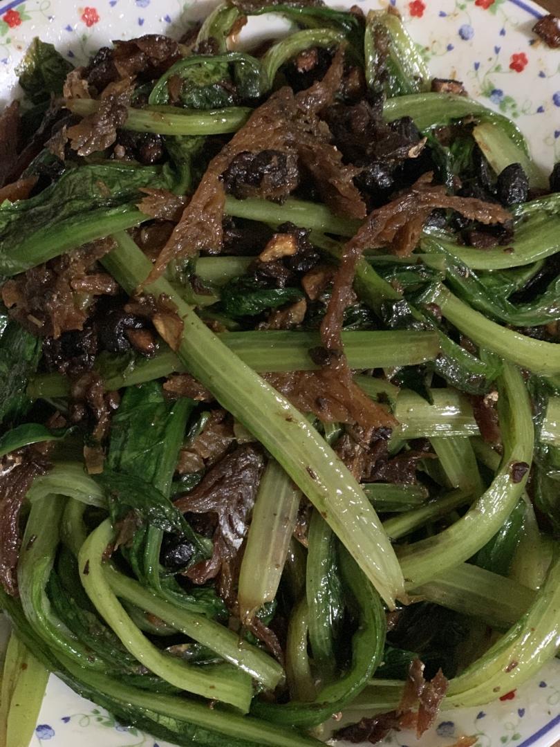豆豉鲮鱼油麦菜