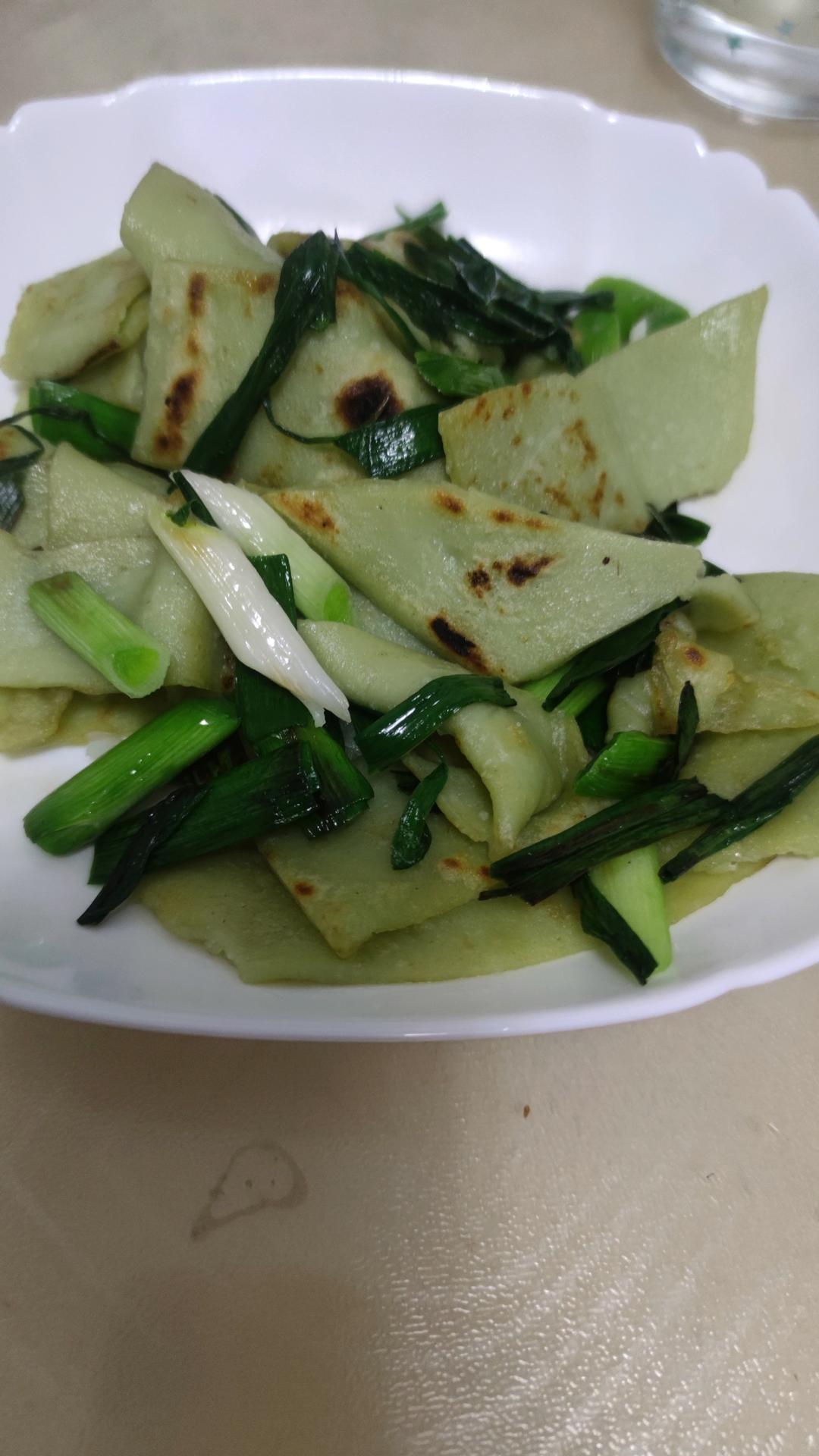 没有腊肉的腊肉炒豆丝（大蒜炒豆丝）湖北特色