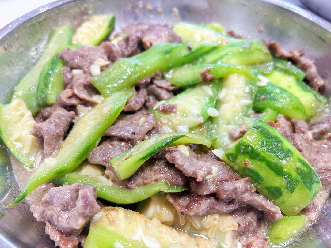 丝瓜炒牛肉