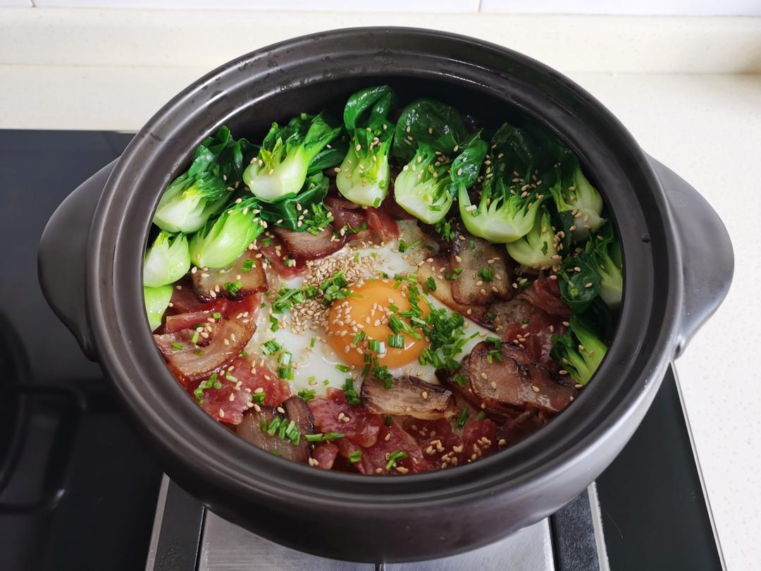 香喷喷的🍲腊肠煲仔饭（砂锅版）超简单神速