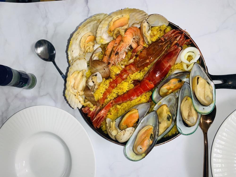 意式藏红花海鲜饭 seafood and saffron risotto