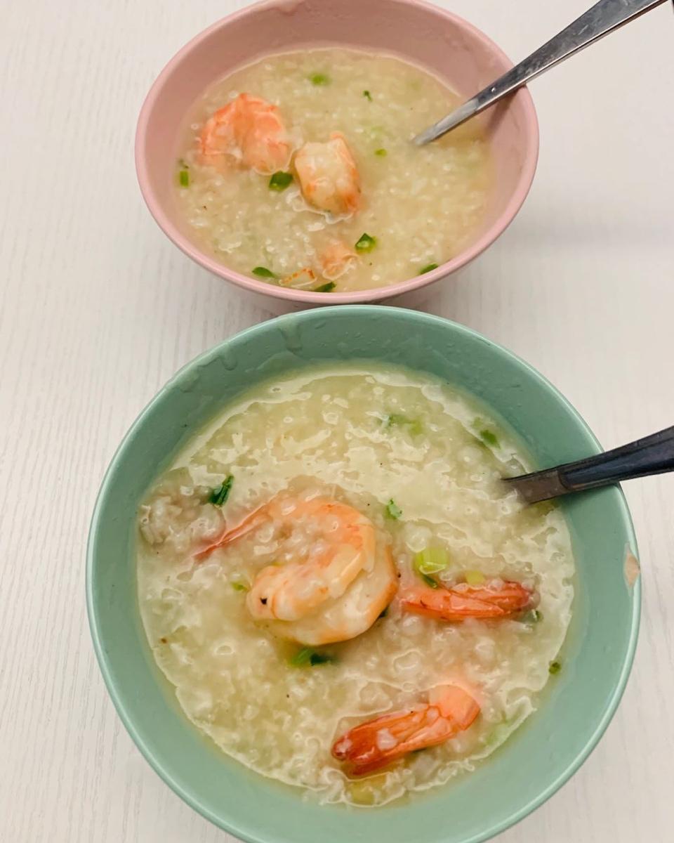 鲜虾砂锅粥