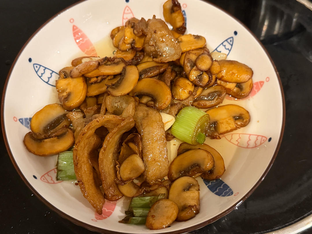 下饭菜蚝油炒口蘑