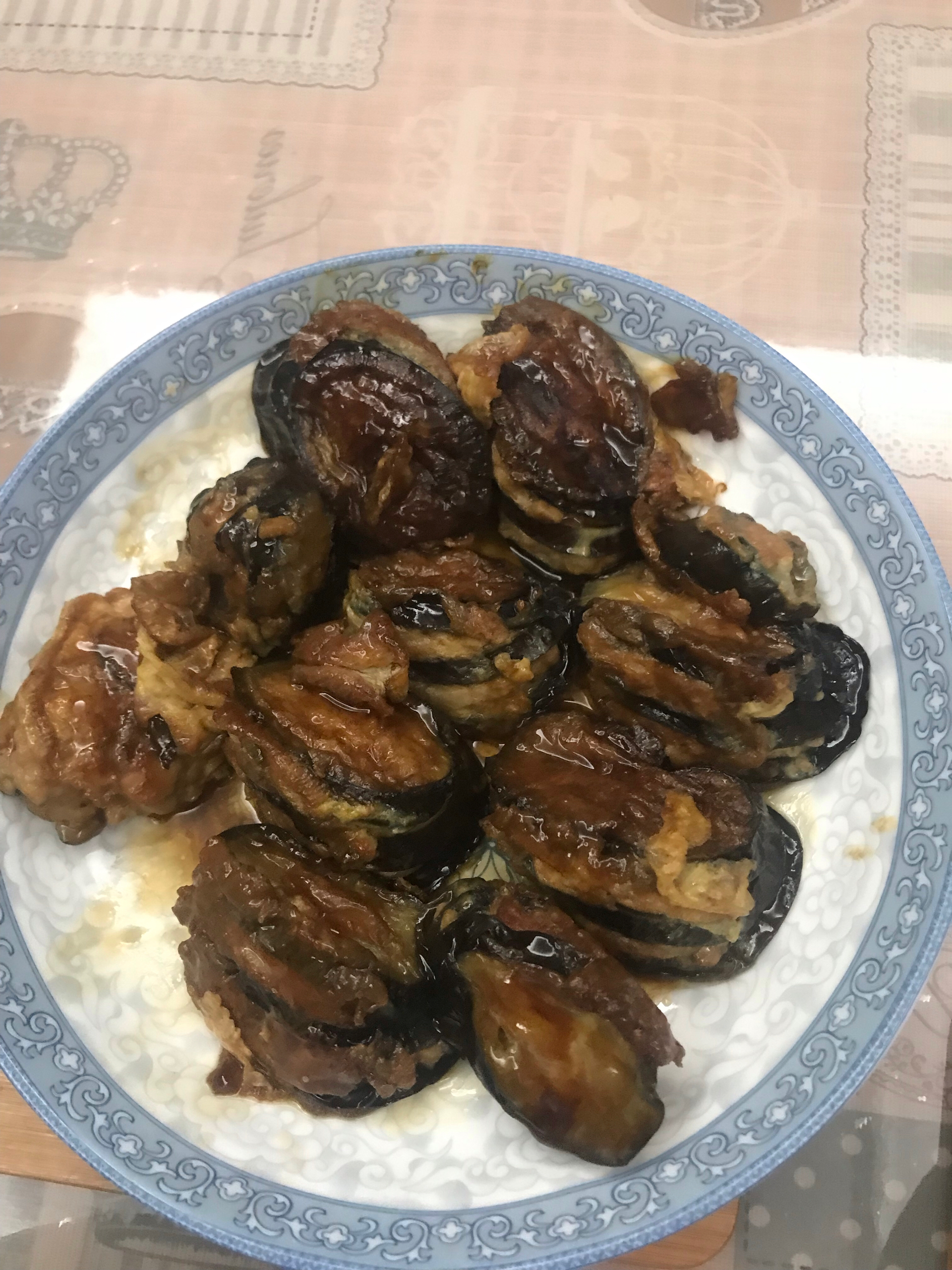 红烧茄子酿(不需油炸）