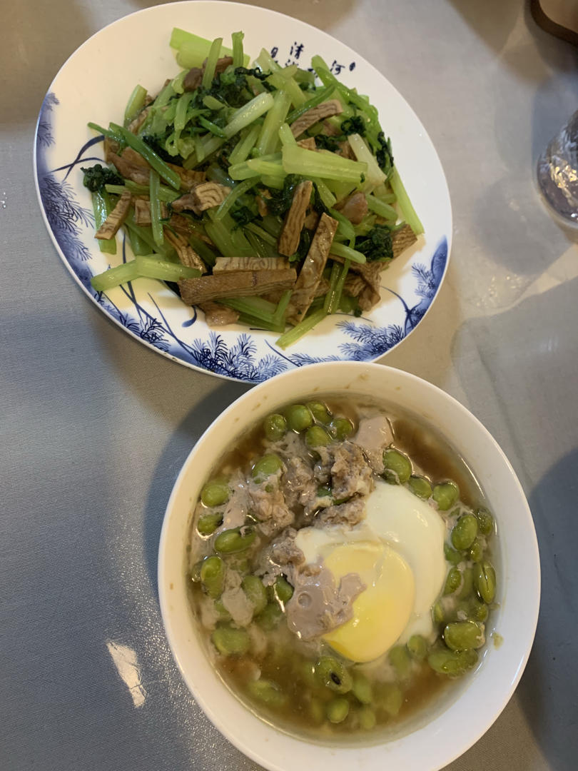 毛豆蒸肉饼