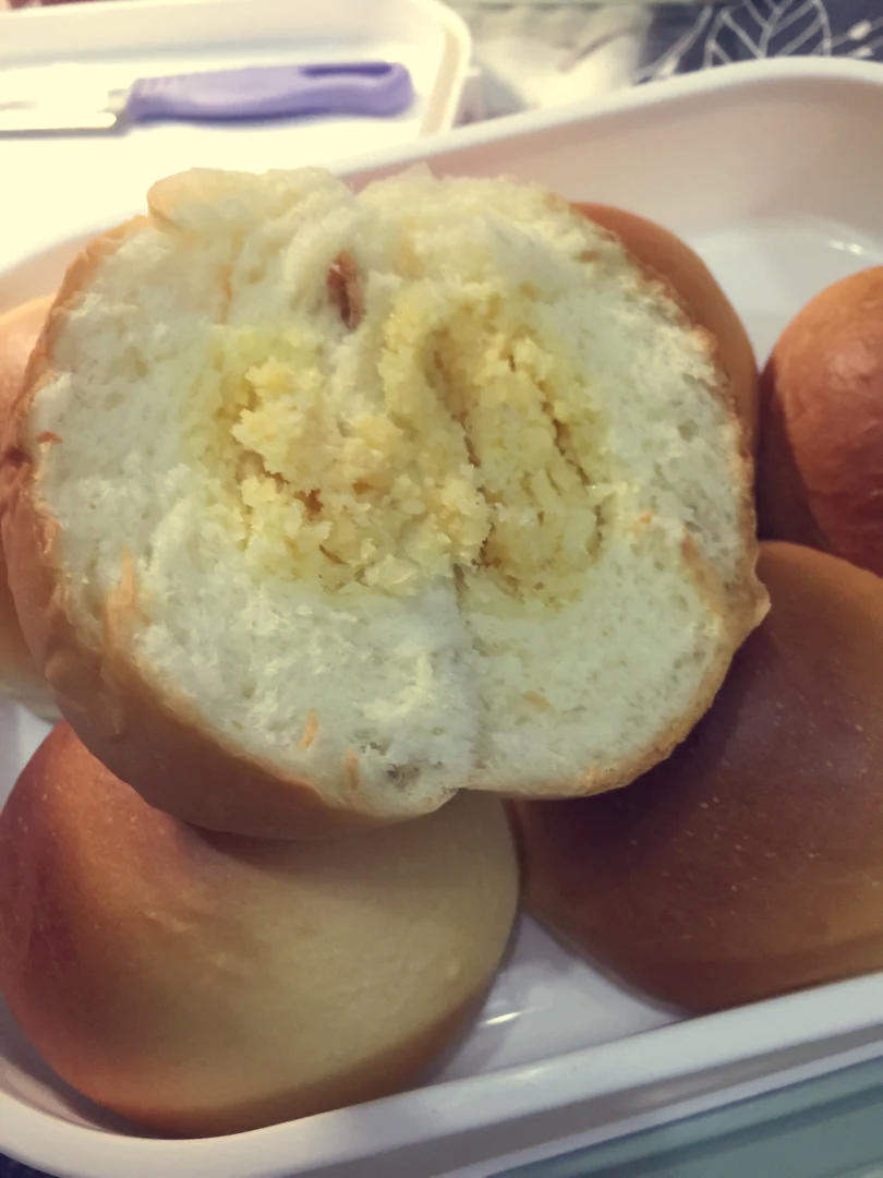 奶黄小餐包-一次发酵超好吃（附快手奶黄馅制作方法）