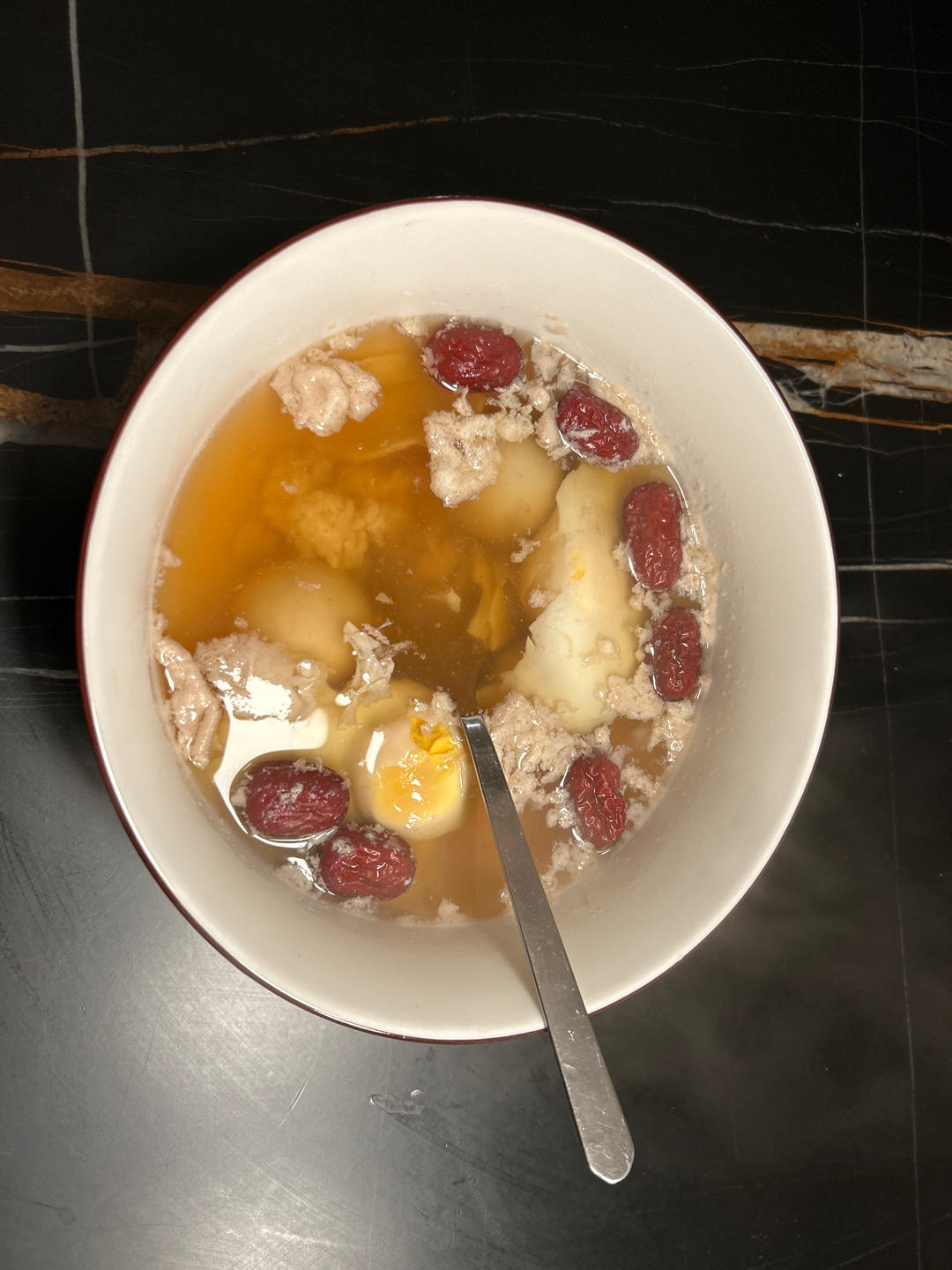 老红糖醪糟窝鸡蛋